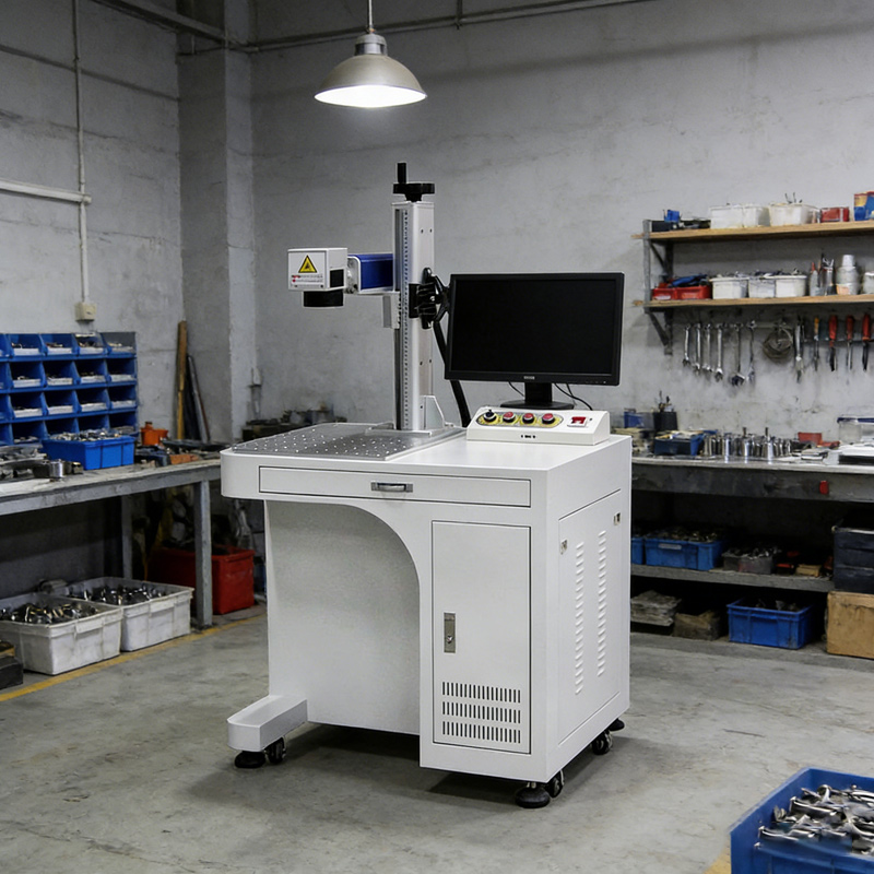 Industrial Laser Engraver For Metal - Faserlaser-Markiermaschine 50W CNC Luftgekühlte Metall-Gravurmaschine mit