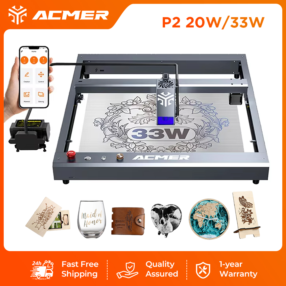 Industrial Laser Guide - ACMER P2 33W Laser-Gravier- und Schneidemaschine
