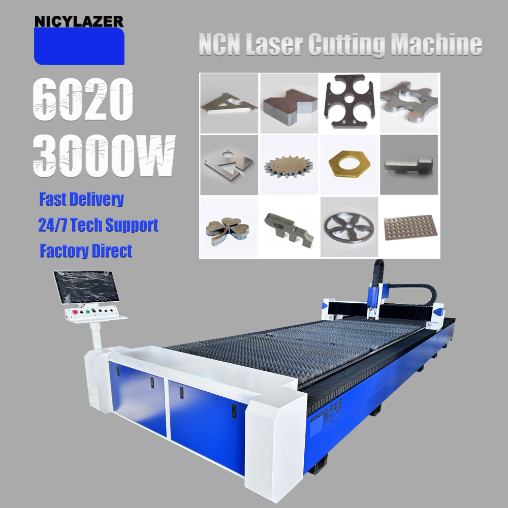 Industrial Laser For Sale - CNC 3000W 6020 Faserlaser-Schneidemaschine Metallblech-Stahlschneider Industrieausrüstung