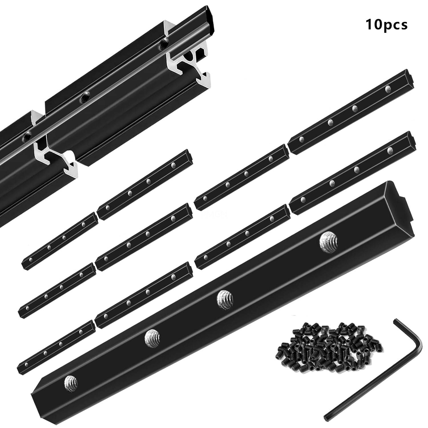 Aluminum T-Slot Profile - 10 Stück 2020 Staight Connector Eckhalterung
