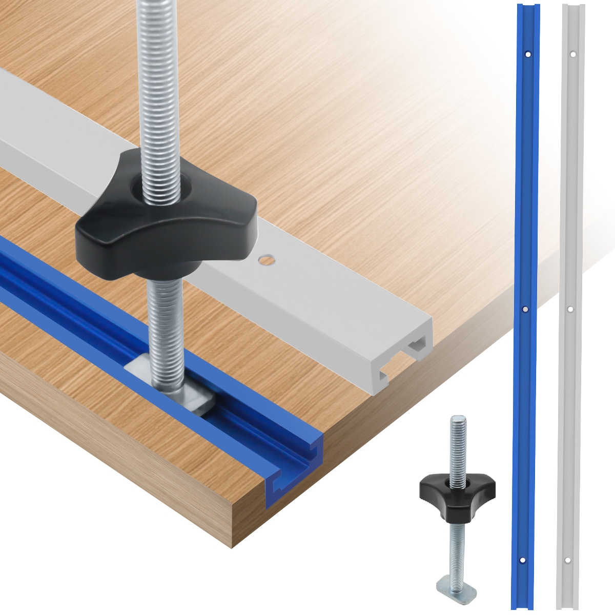 Aluminum T-Slot Profile - 1 Stück doppelt geschnittenes Profil T-Schiene