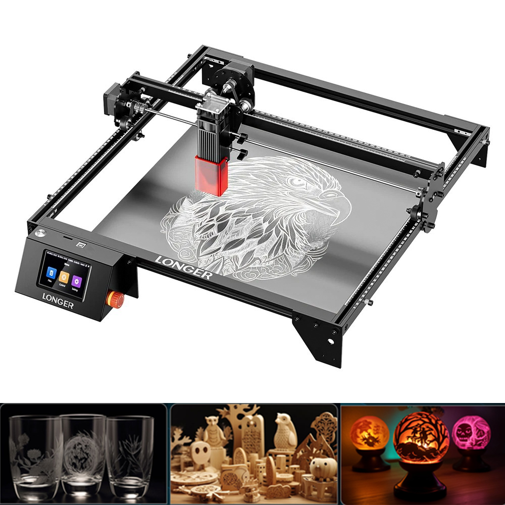 Industrial Laser Engraver For Metal - LONGER 20W Laser-Gravier- und Schneidegerät 400x365mm