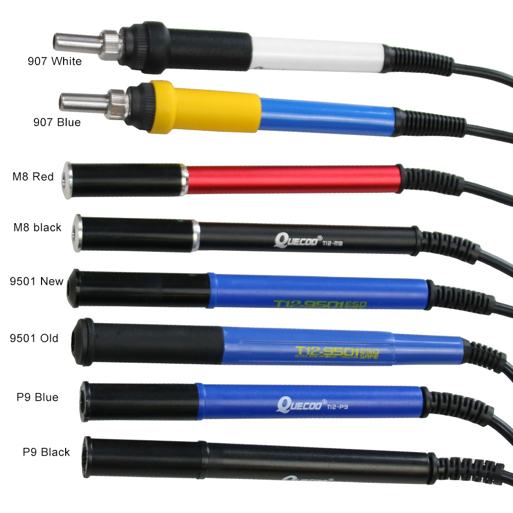 Industrial Laser Soldering Iron - QUECOO 4 pin T12-M8 9501 907