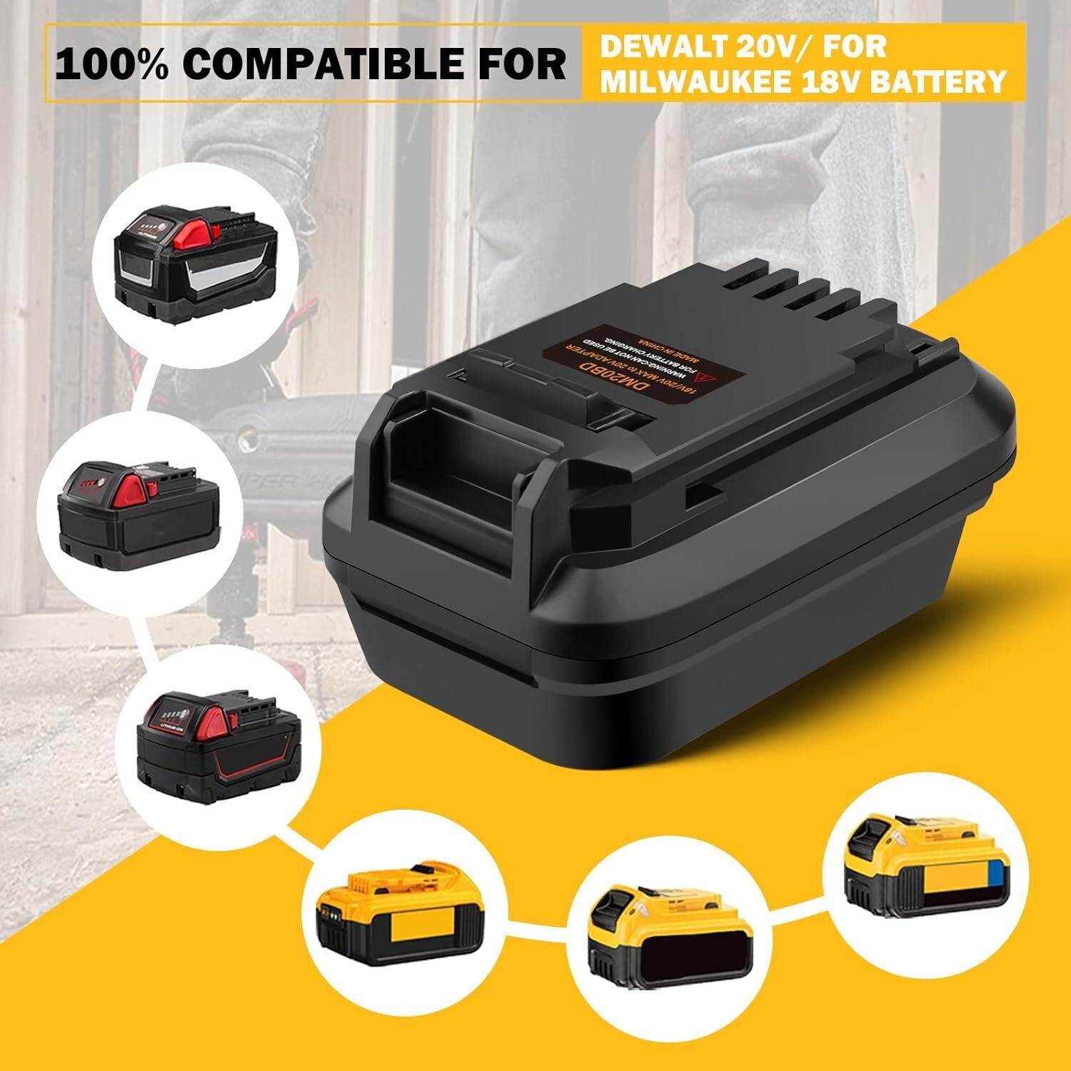 DM20BD Batterieadapter für DeW – Black+Decker Tool Cordless Bewertung und Preis