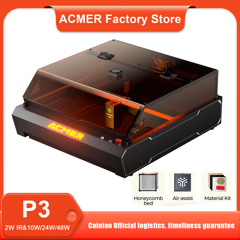 ACMER P3 48W 24W 10W+IR 2W Las – Industrial Laser Etching Machine Bewertung und Preis