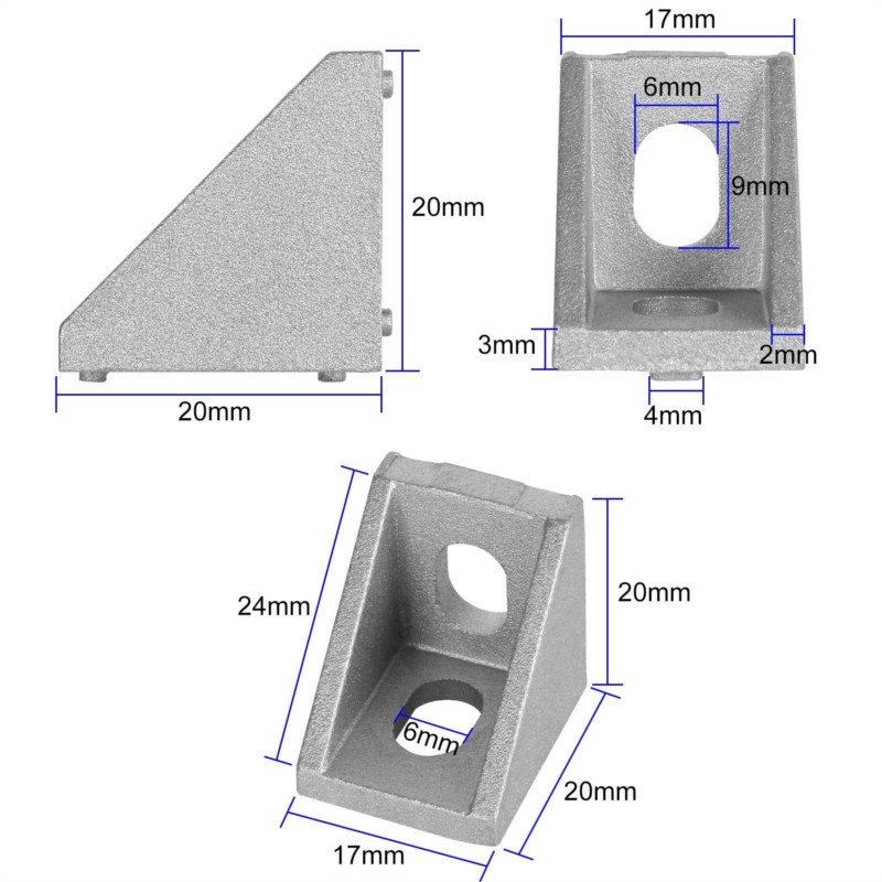 2020 ecke Halterung 40PCS Alum – Aluminum T-Slot Profile Bewertung und Preis