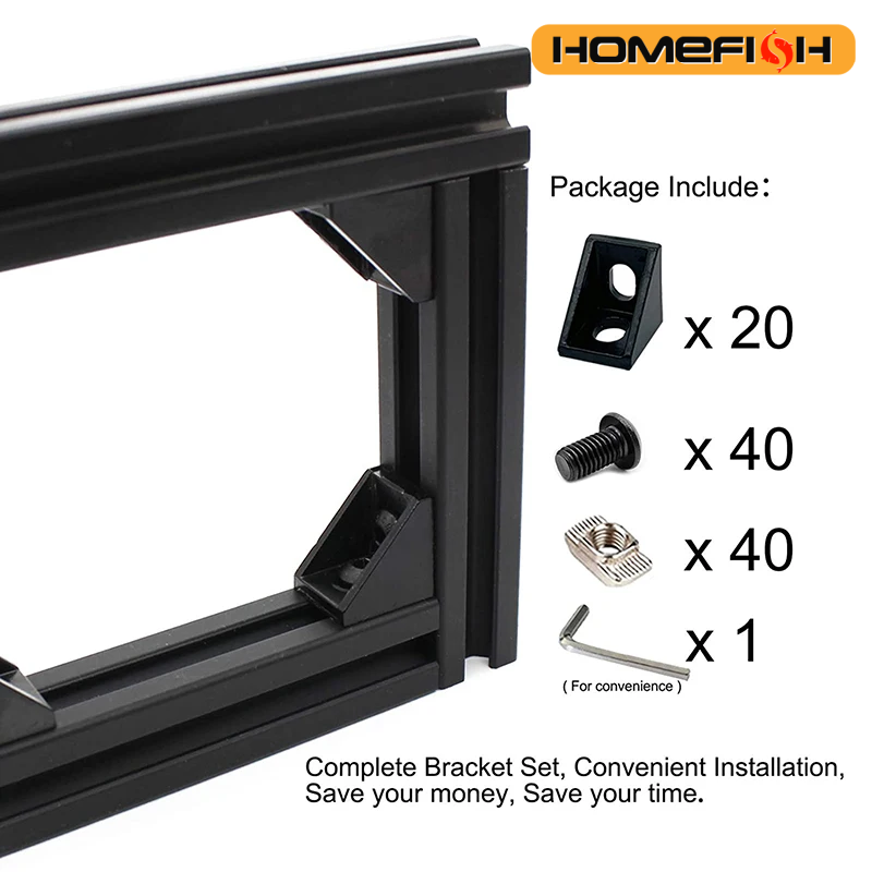 20 Sets Eckhalterung, 40 Stück – Aluminum T-Slot Profile Bewertung und Preis