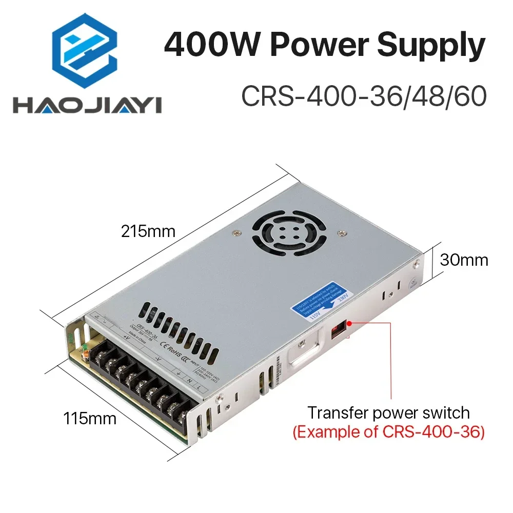 40W CRS-400-36/48/60 Schaltnet – Industrial Laser Supply Bewertung und Preis